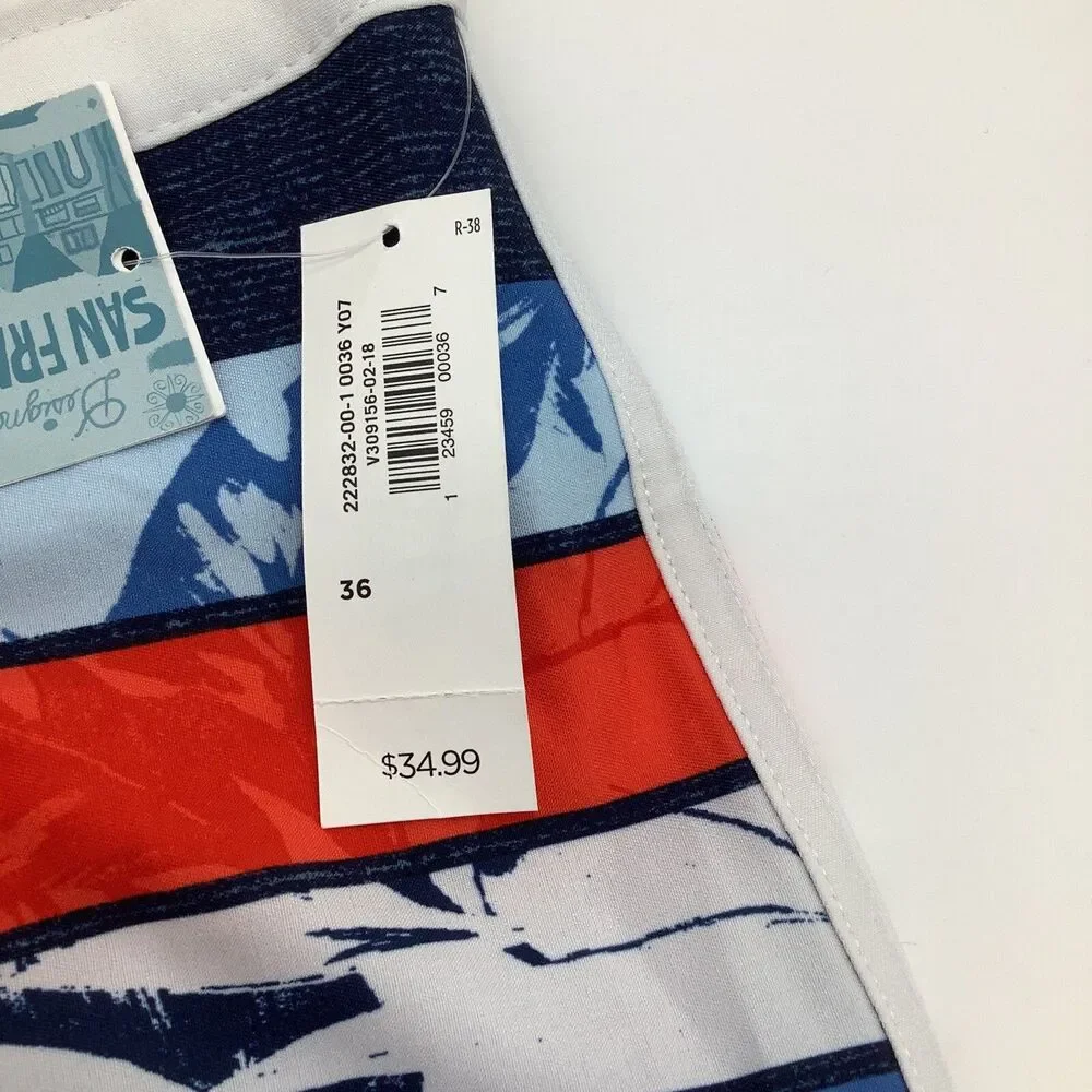 Old Navy Mens Built in Flex Board Shorts‎ Size 36 NWT